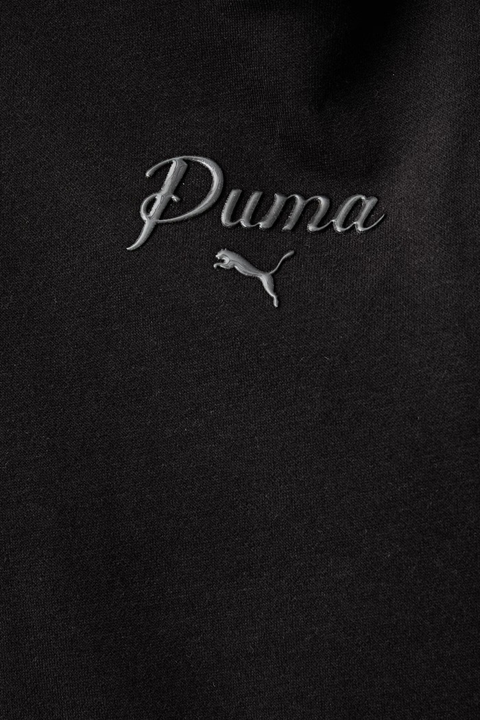 Puma bluza z kapturem damska z bawełną Essentials 694136 czarny