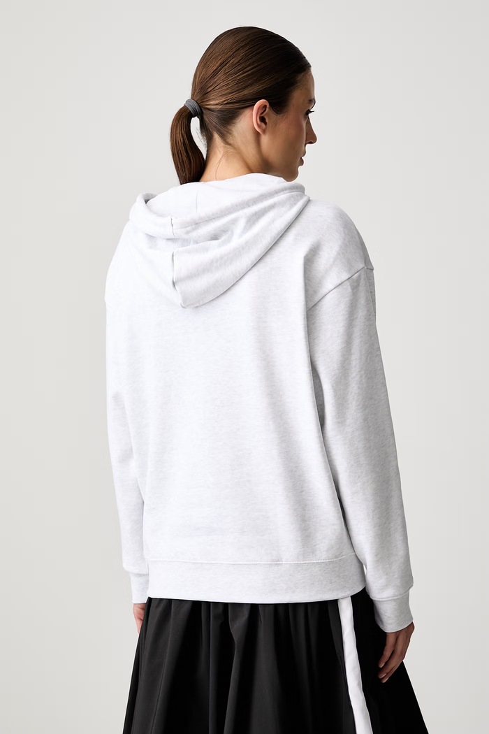 Odzież Puma bluza z kapturem damska bawełniana Essentials Elevated 694073 szary