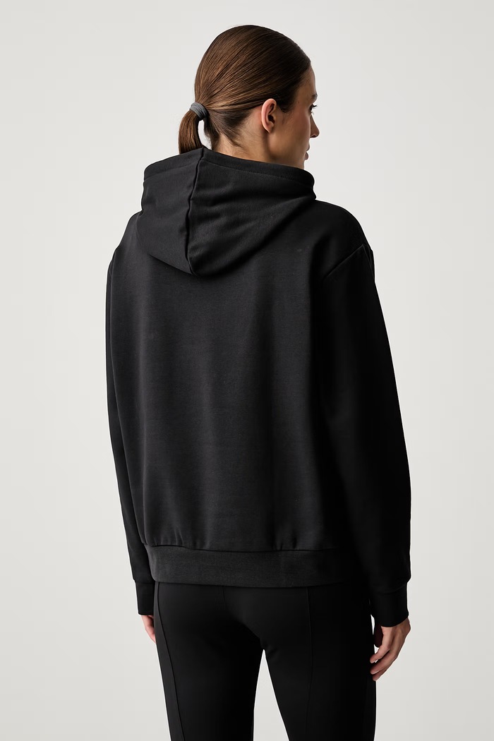 Odzież Puma bluza z kapturem damska z bawełną CLASS 694009 czarny