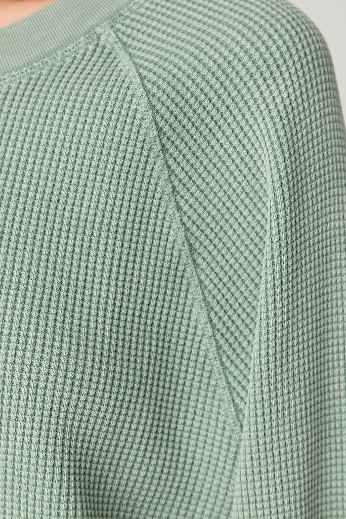 American Vintage bluza oversize damska bawełniana USC03A zielony