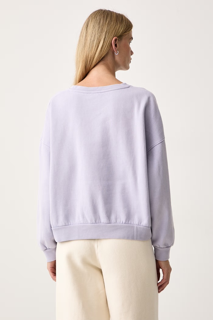 Odzież American Vintage Bluza damska bawełniana JIT03A fioletowy