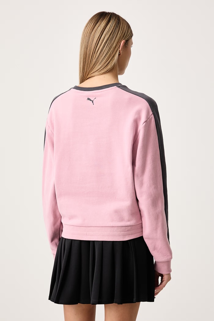 Odzież Puma Bluza damska bawełniana PUMA X POWER PUFF GIRLS 638475 różowy