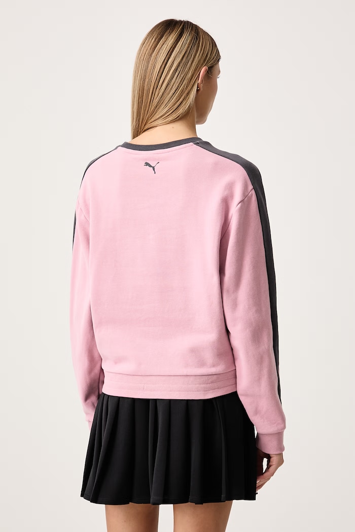 Odzież Puma Bluza damska bawełniana PUMA X POWER PUFF GIRLS 638475 różowy