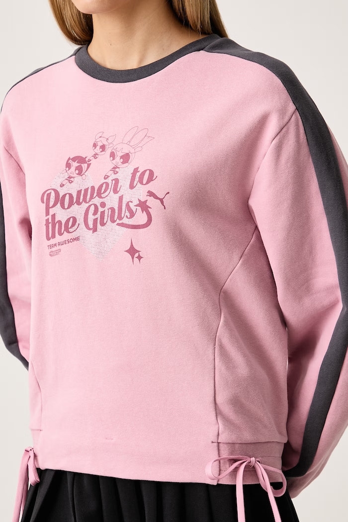 Bluza damska bawełniana PUMA X POWER PUFF GIRLS Puma 638475 różowy