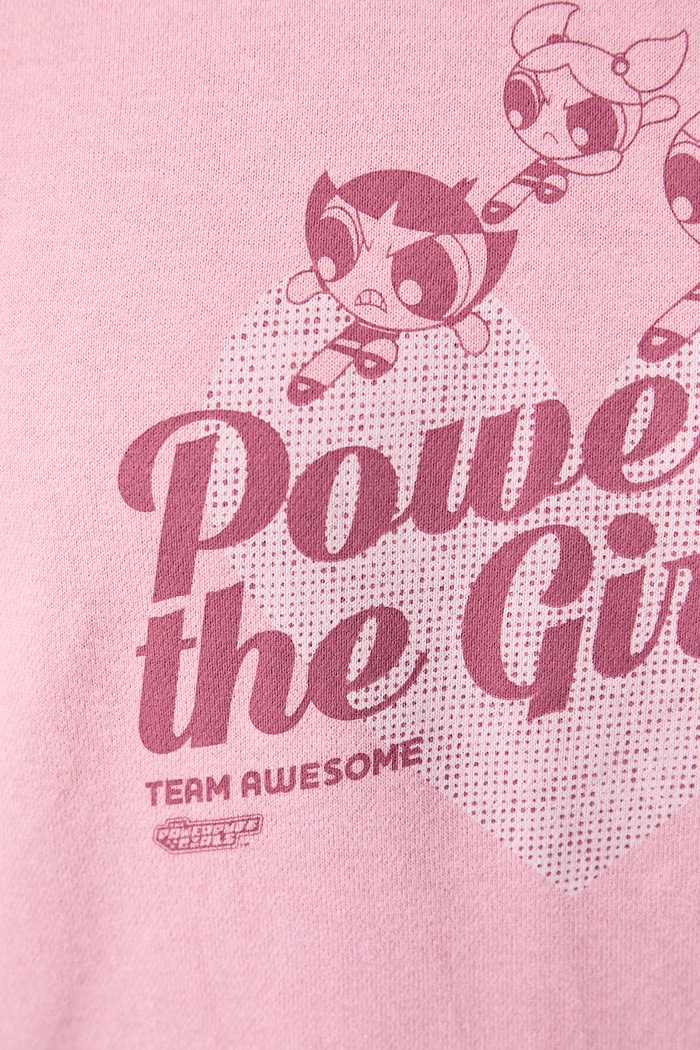 Bluza damska bawełniana PUMA X POWER PUFF GIRLS Puma różowy 638475
