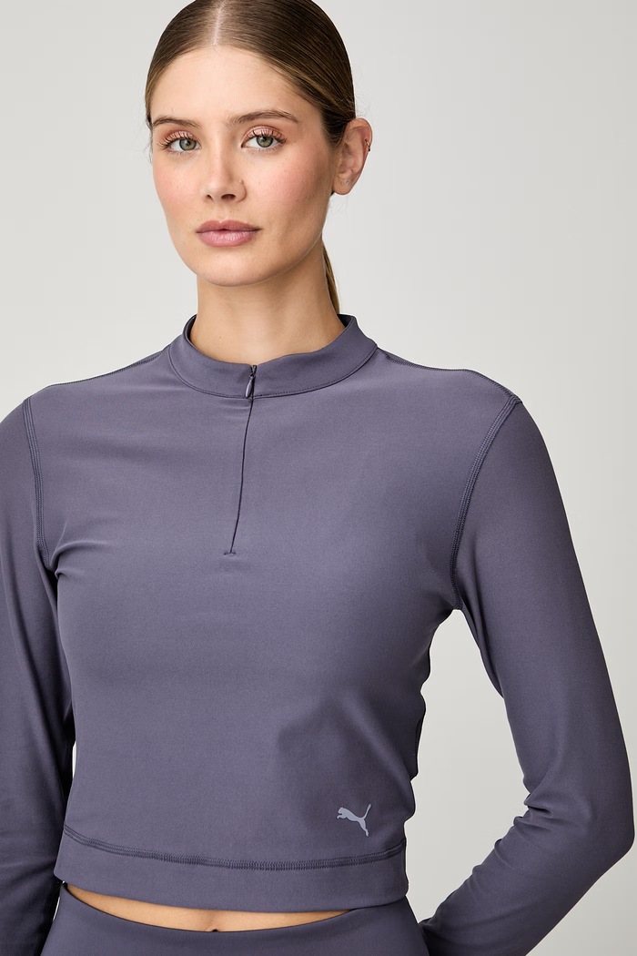 Puma longsleeve treningowy damski Cloudspun fioletowy 529157