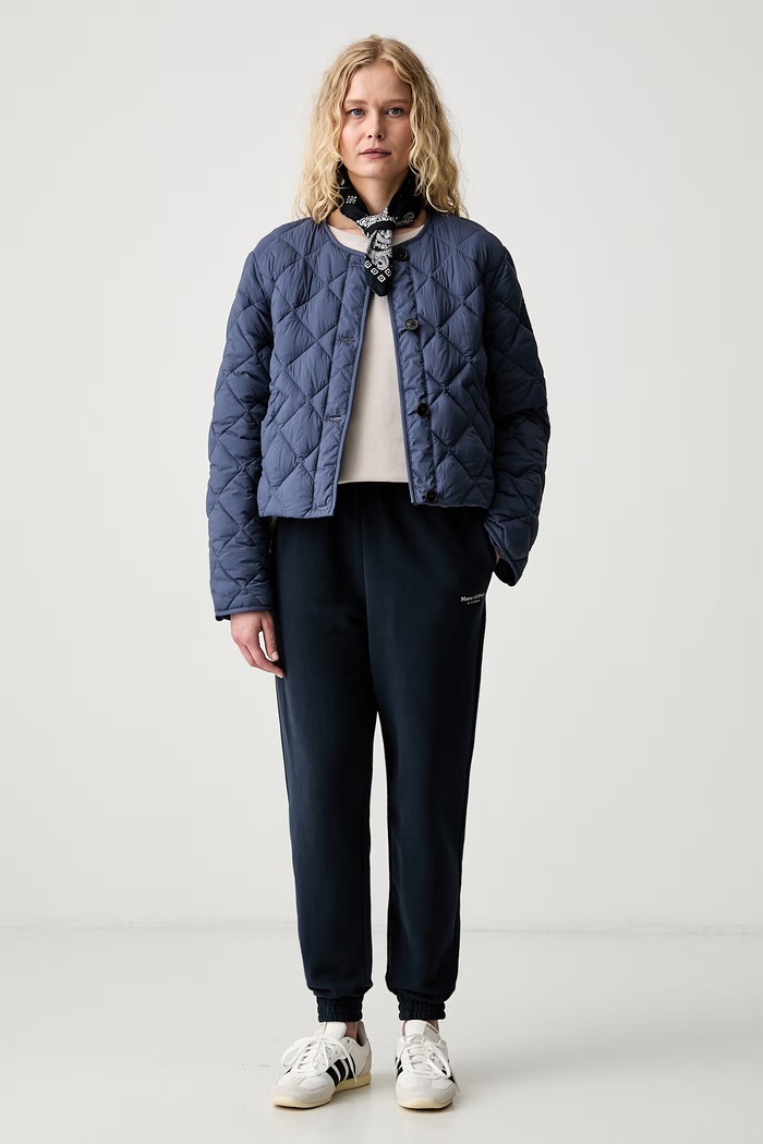 Marc O'Polo bluza damska bawełniana 5000012511 beżowy AW26