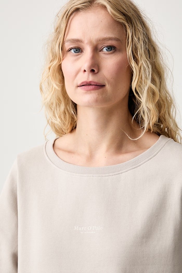 Marc O'Polo bluza damska bawełniana beżowy 5000012511
