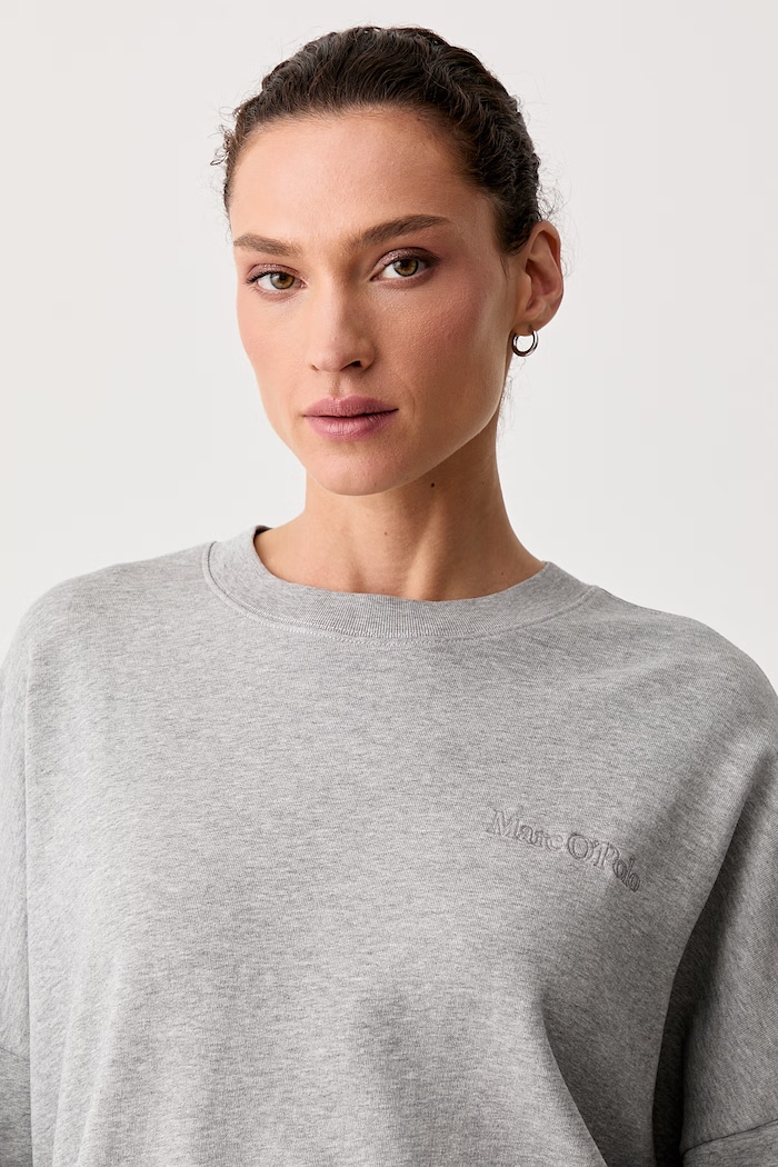 Marc O'Polo bluza damska bawełniana szary 5000012423