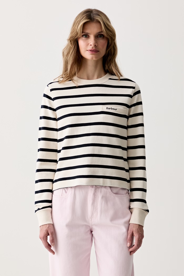 Barbour bluza damska bawełniana Aylesby beżowy LOL0683