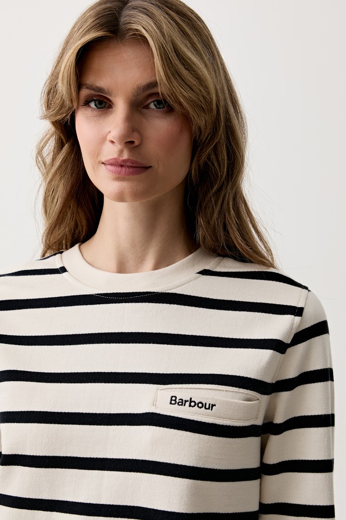 Barbour bluza damska bawełniana Aylesby beżowy LOL0683