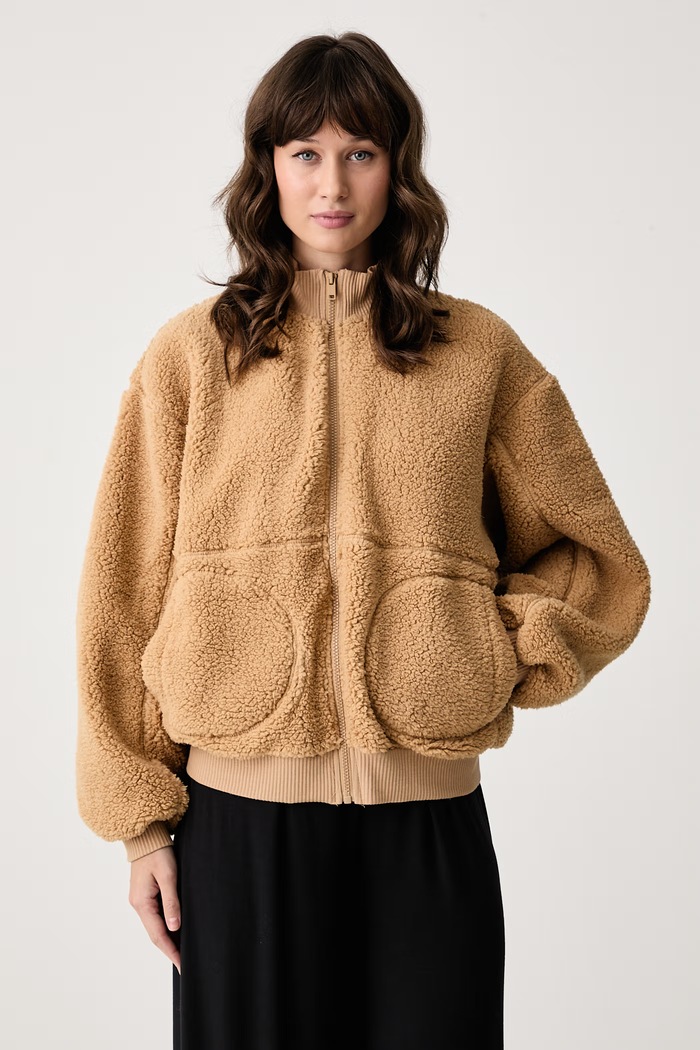 women'secret Bluza rozpinana damska beżowy 3144624