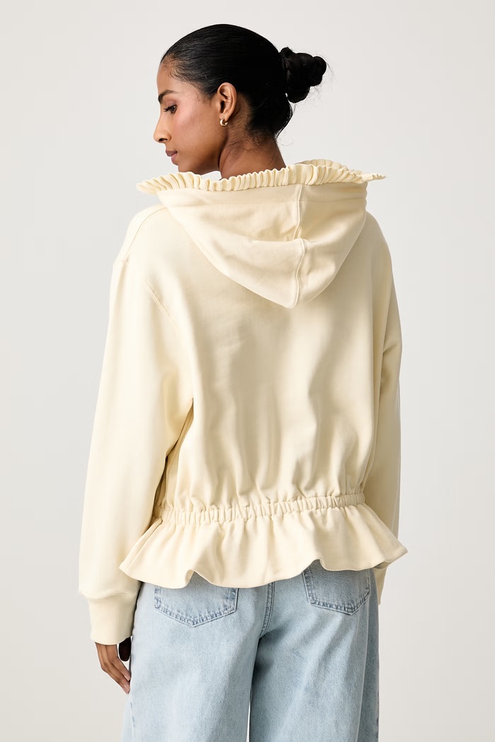 Odzież Stine Goya Bluza z kapturem damska bawełniana SG.AW26.T271.2430 beżowy