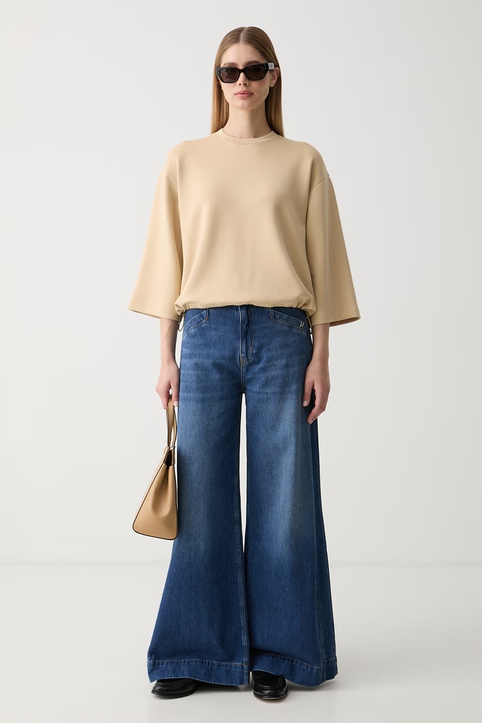 Joop! mikina dámska s modalom 30103322 béžová AW26
