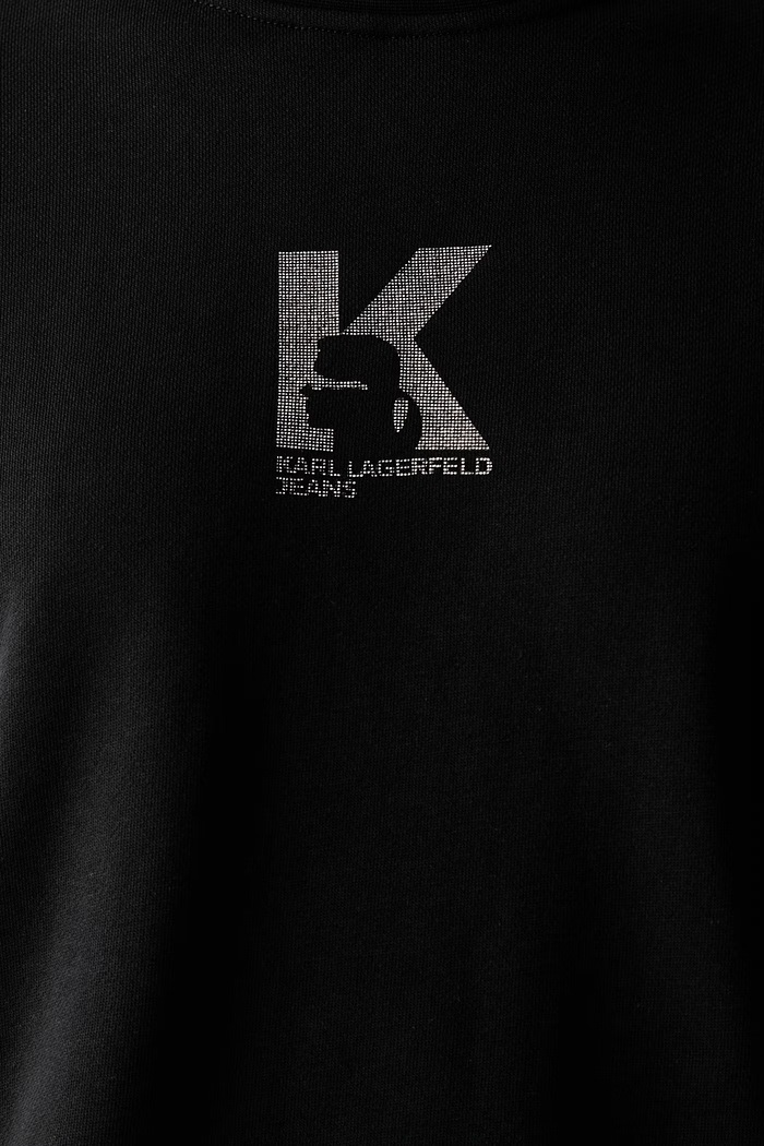 Karl Lagerfeld Jeans dukserica za žene od pamuka B3W20044 crna