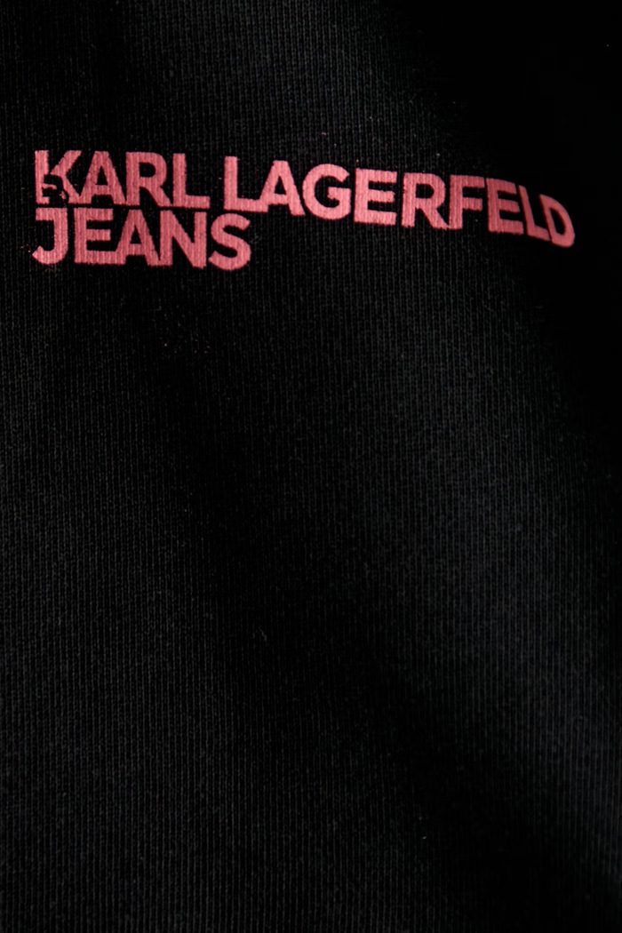 Karl Lagerfeld Jeans oversize mikina dámská bavlněná B3W20012 černá