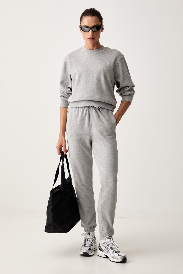 adidas by Stella McCartney bluza damska bawełniana KR6275 szary AW26