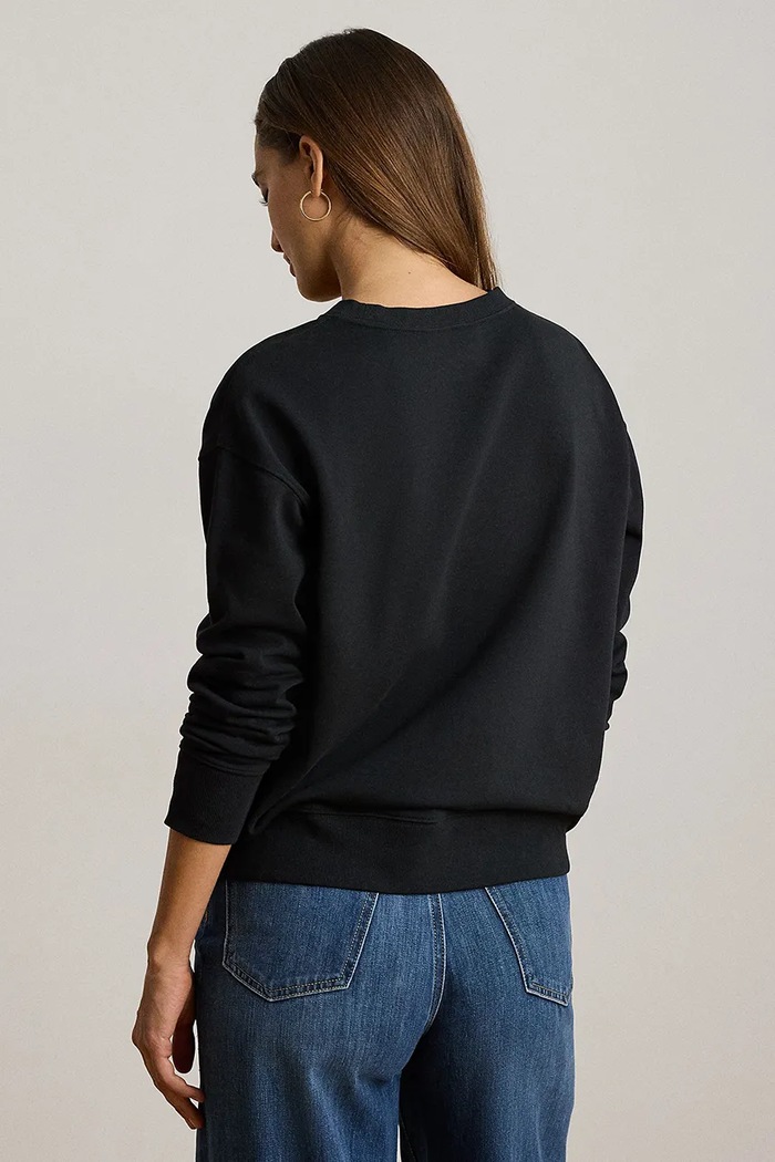 Lauren Ralph Lauren bluza damska z bawełną 200P13944 czarny AW26