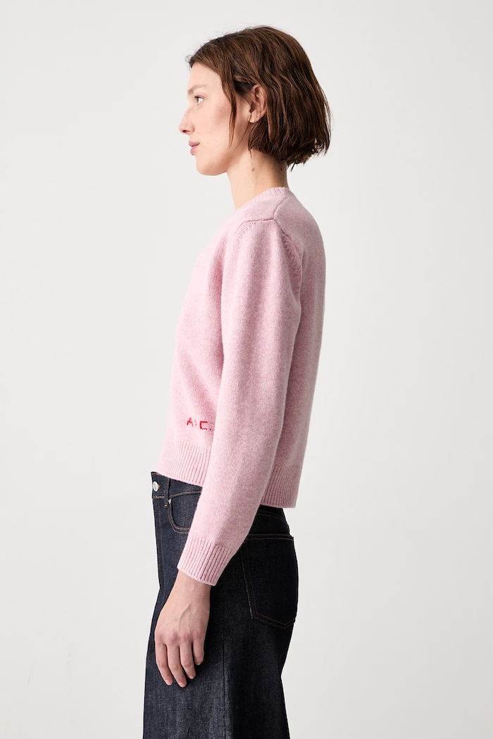 A.P.C. Anna sweter wełniany damski WOASW.F23498 różowy AW26