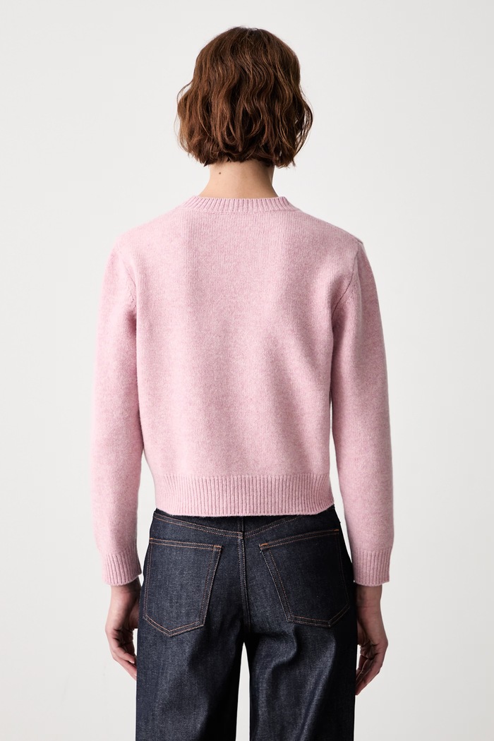 Odzież A.P.C. Anna sweter wełniany damski WOASW.F23498 różowy