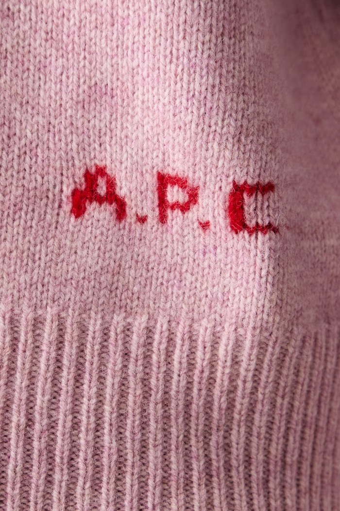 A.P.C. Anna sweter wełniany damski WOASW.F23498 różowy