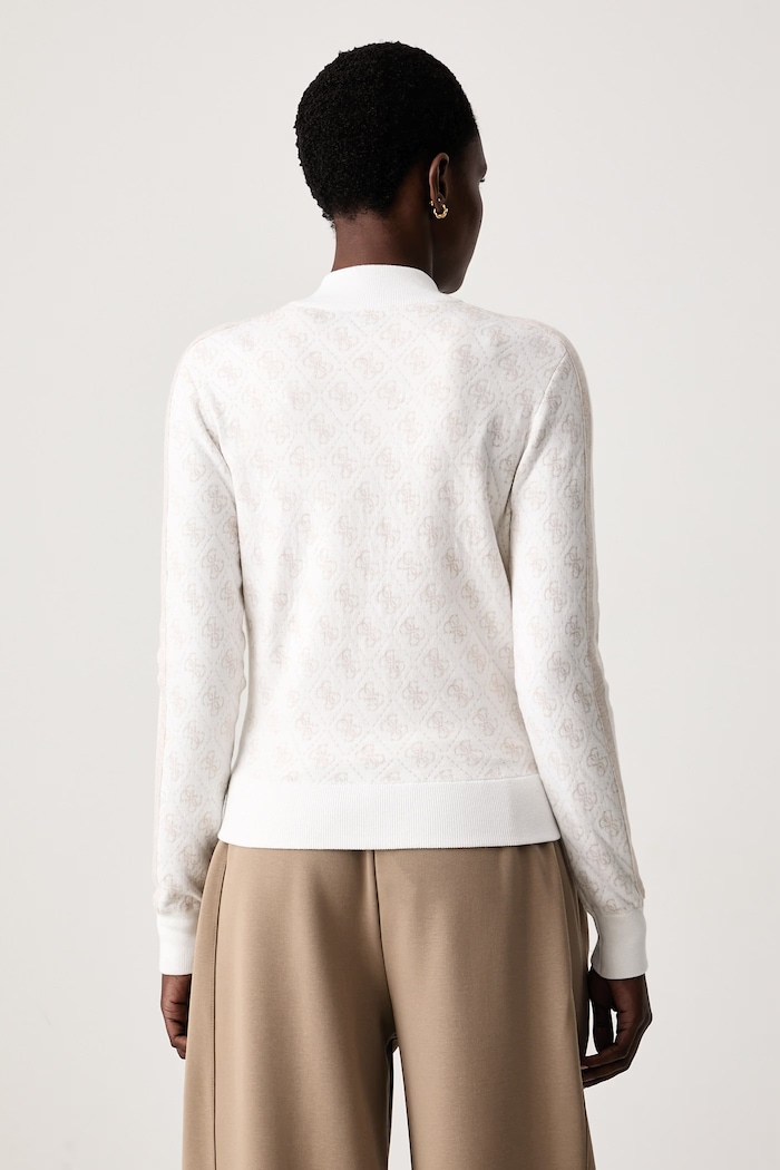 Odzież Guess Bluza rozpinana damska z dodatkiem wełny ANEIRA V6BR03.Z1482 beżowy