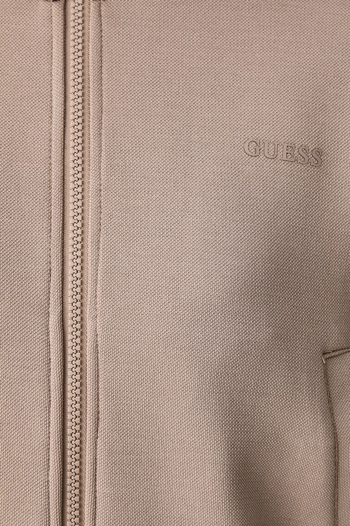 Dukserica za žene s lyocellom ELSA Guess bež V6BQ18.K6358