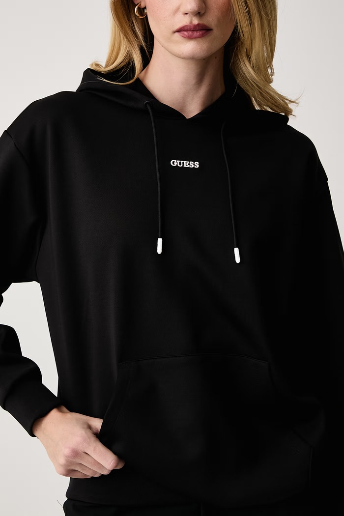 Mikina s kapucňou dámska FABRIZIA Guess V6BQ17.K6354 čierna