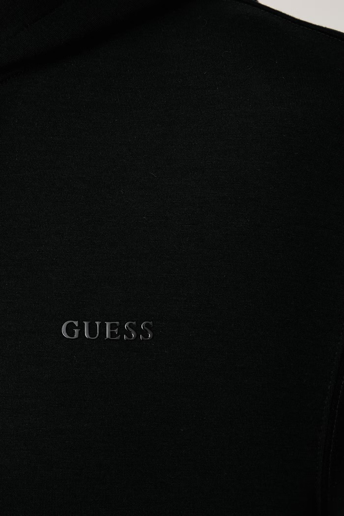Bluza rozpinana z kapturem damska z wiskozą BRIANNA Guess czarny V6BQ12.K6338