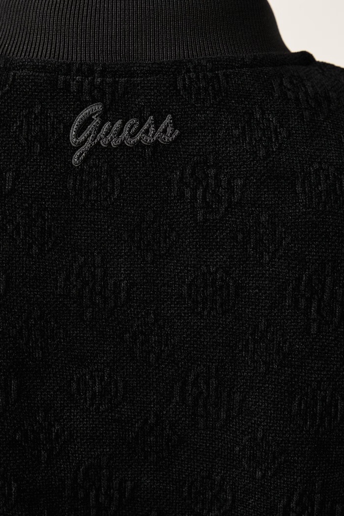 Rozepínací mikina dámská LAUDOMIA Guess V6BQ06.K6280 černá