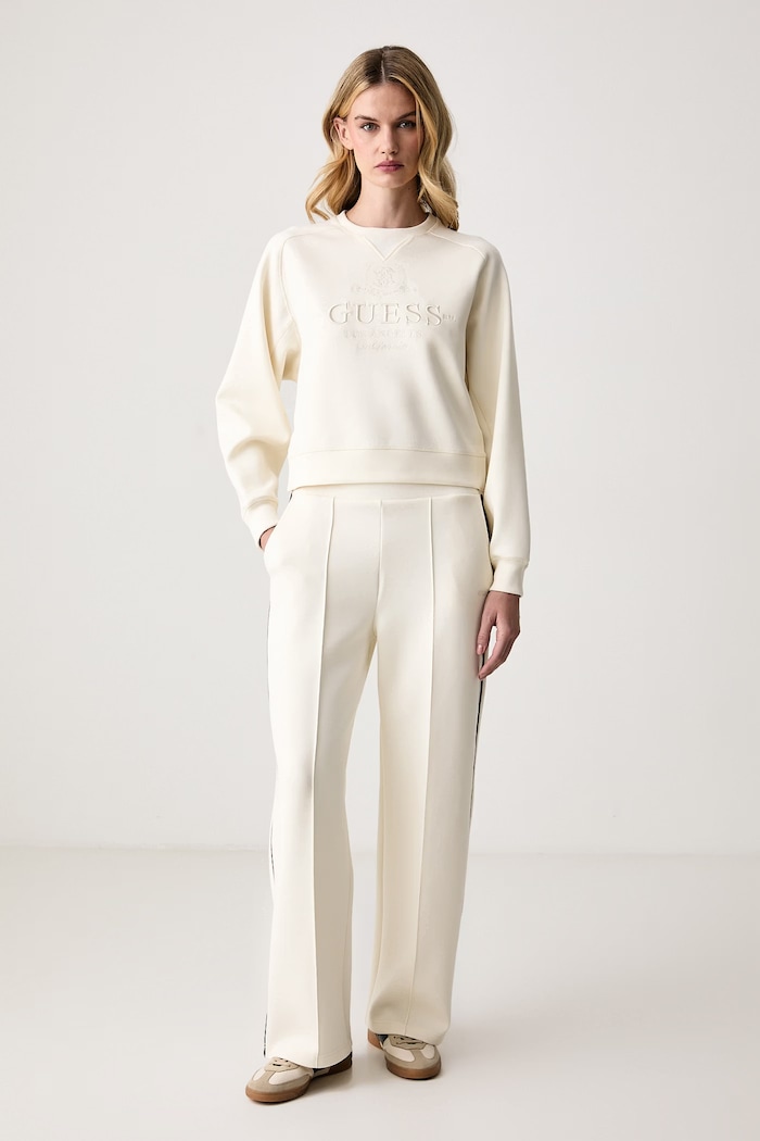 Guess Mikina dámska s viskózou SIBILLA V6BQ05.K6264 béžová AW26