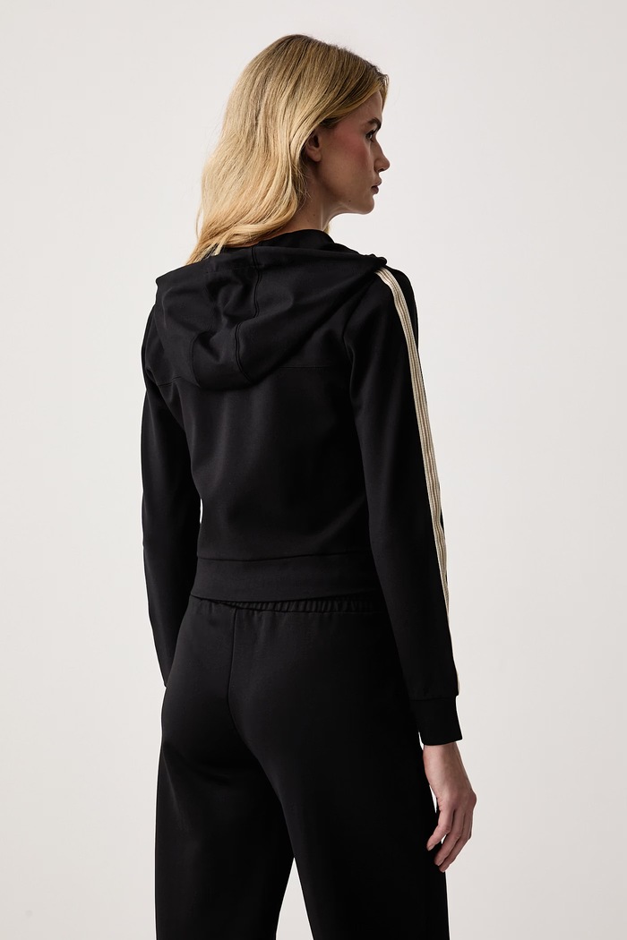 Oblečenie Guess Mikina na zips dámska s viskózou FAUSTA V6BQ02.K6254 čierna