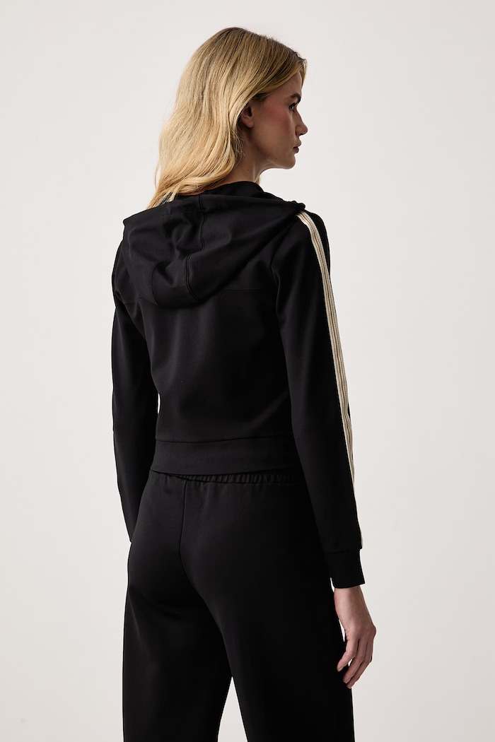 Oblečenie Guess Mikina na zips dámska s viskózou FAUSTA V6BQ02.K6254 čierna