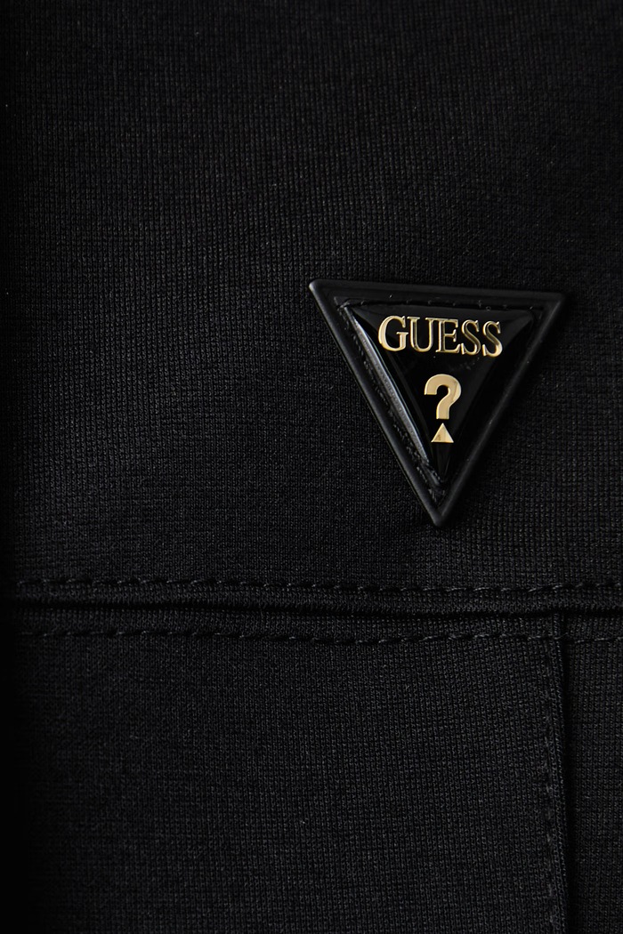 Mikina na zips dámska s viskózou FAUSTA Guess čierna V6BQ02.K6254