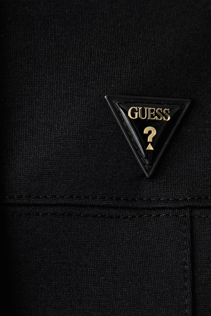 Mikina na zips dámska s viskózou FAUSTA Guess čierna V6BQ02.K6254