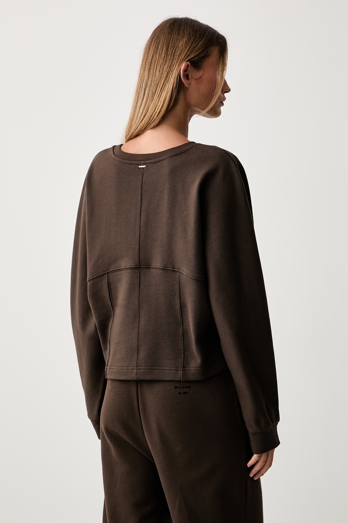 Odzież Twinset bluza damska bawełniana 262TP272A brązowy