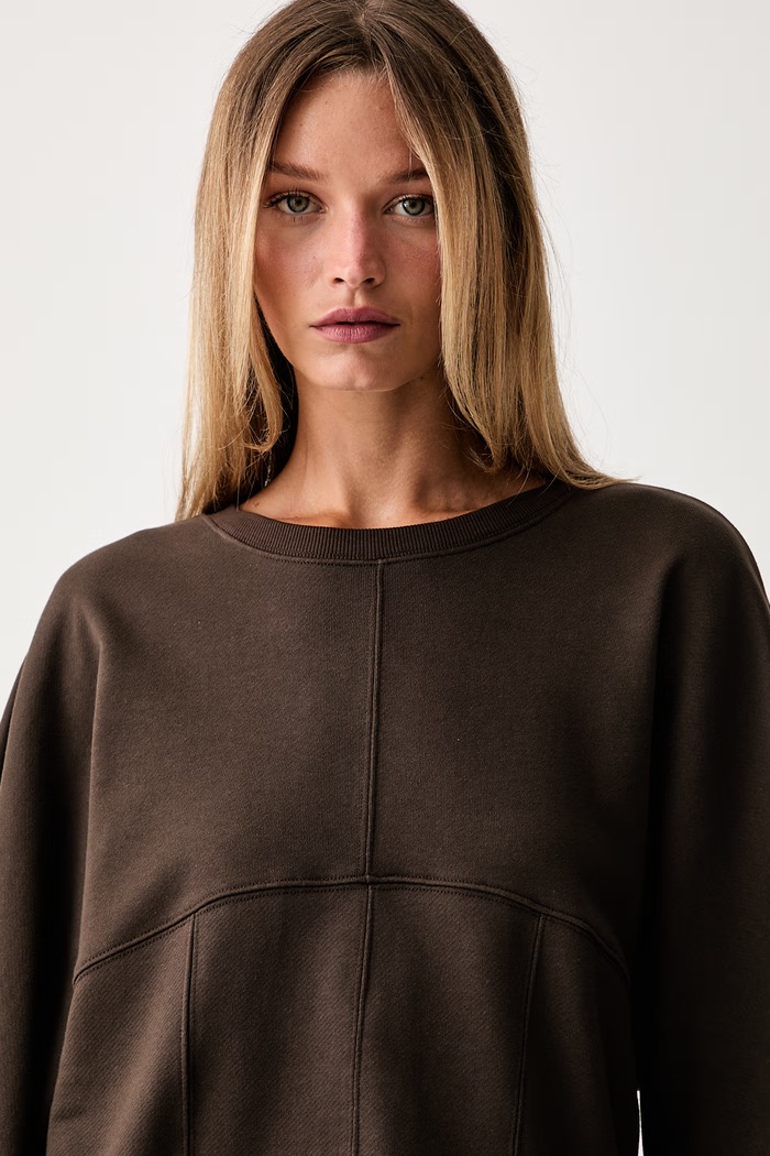 Twinset bluza damska bawełniana brązowy 262TP272A