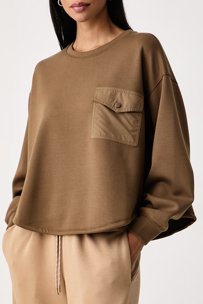 Суичър дамски с вискоза Twinset 262LI2LBB кафяв