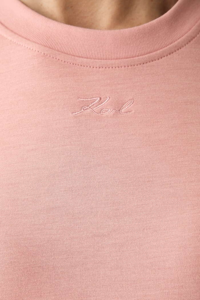 Karl Lagerfeld bluza damska z wiskozą B3W20028 różowy