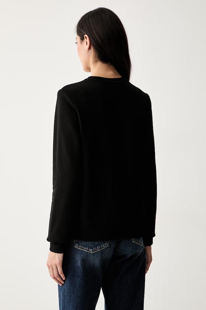 Abbigliamento Karl Lagerfeld felpa da donna in cotone B3W20029 nero