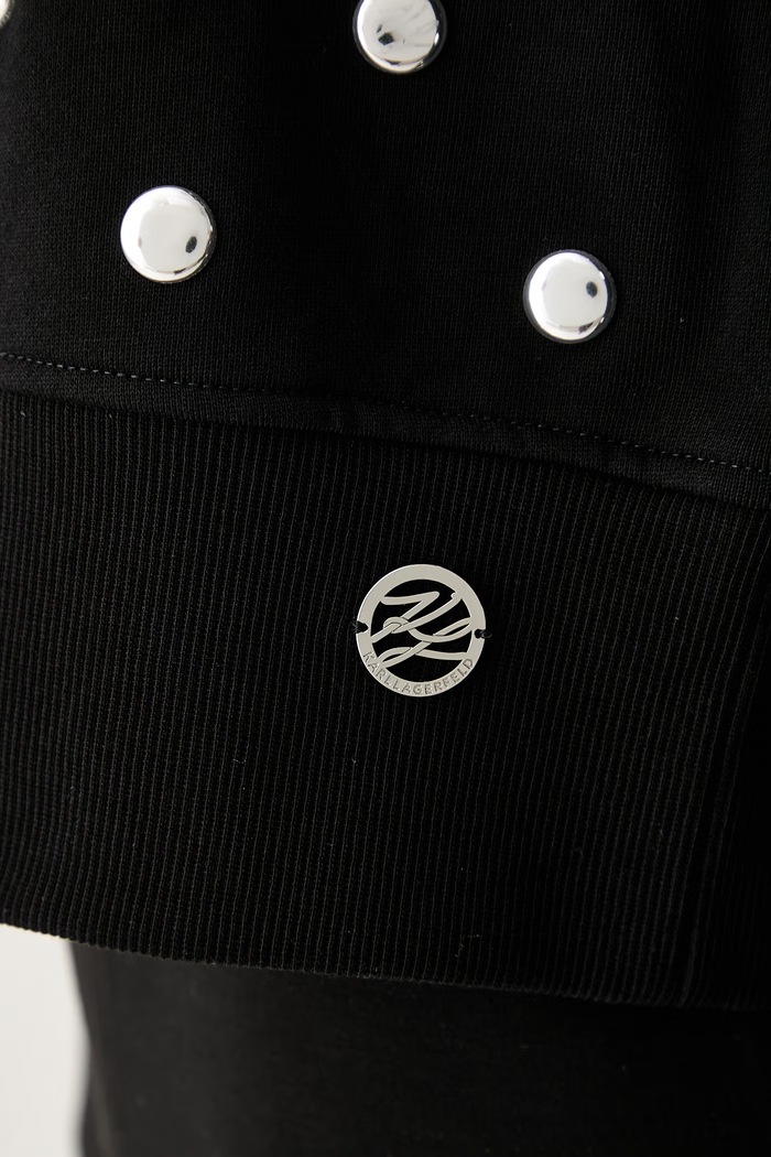 Karl Lagerfeld bluza damska bawełniana B3W20032 czarny