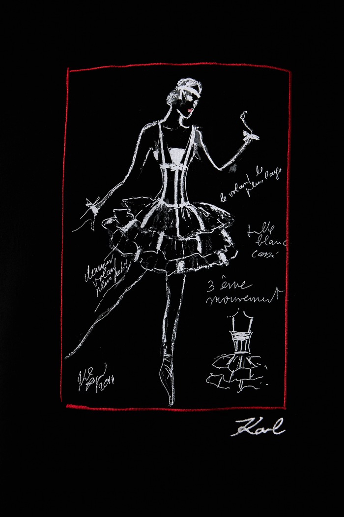 Karl Lagerfeld bluza z kapturem damska z bawełną B3W20033 czarny
