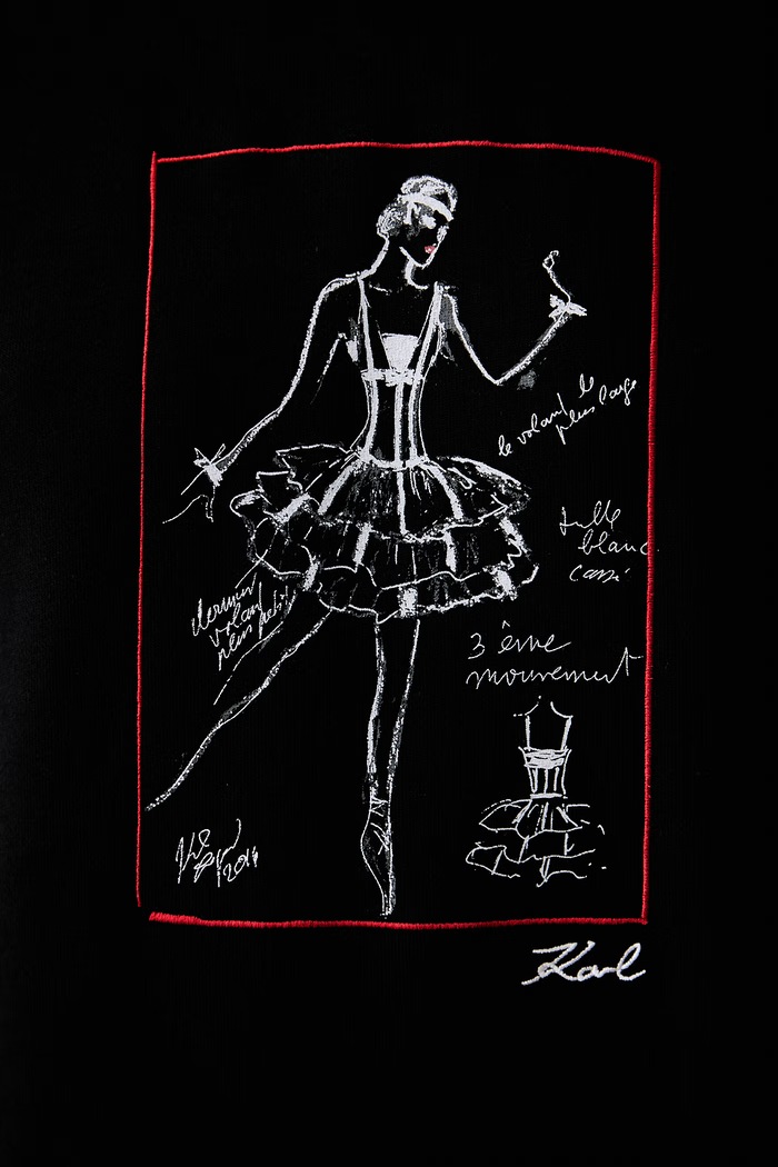 Karl Lagerfeld bluza z kapturem damska z bawełną B3W20033 czarny