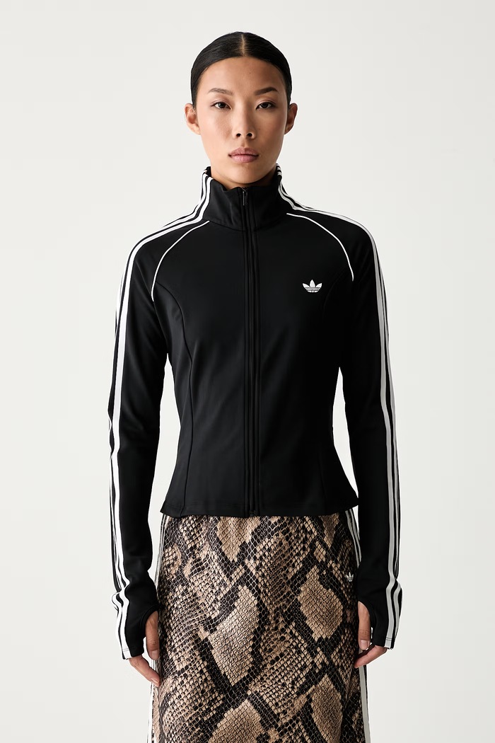 adidas Originals mikina na zips dámska Essentials čierna KX8425
