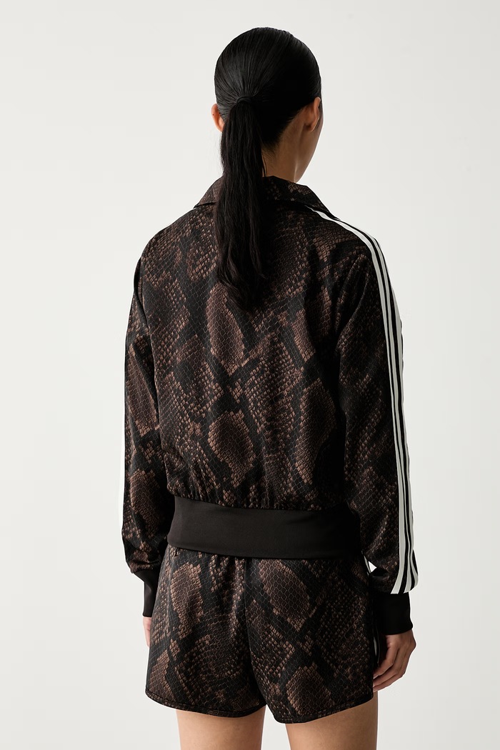 Одежда adidas Originals кофта на застёжке для женщин Satin Snake KX1884 коричневый