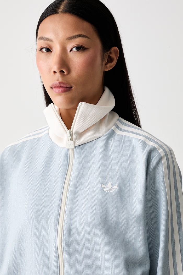 Одежда adidas Originals кофта на застёжке для женщин KX1867 голубой