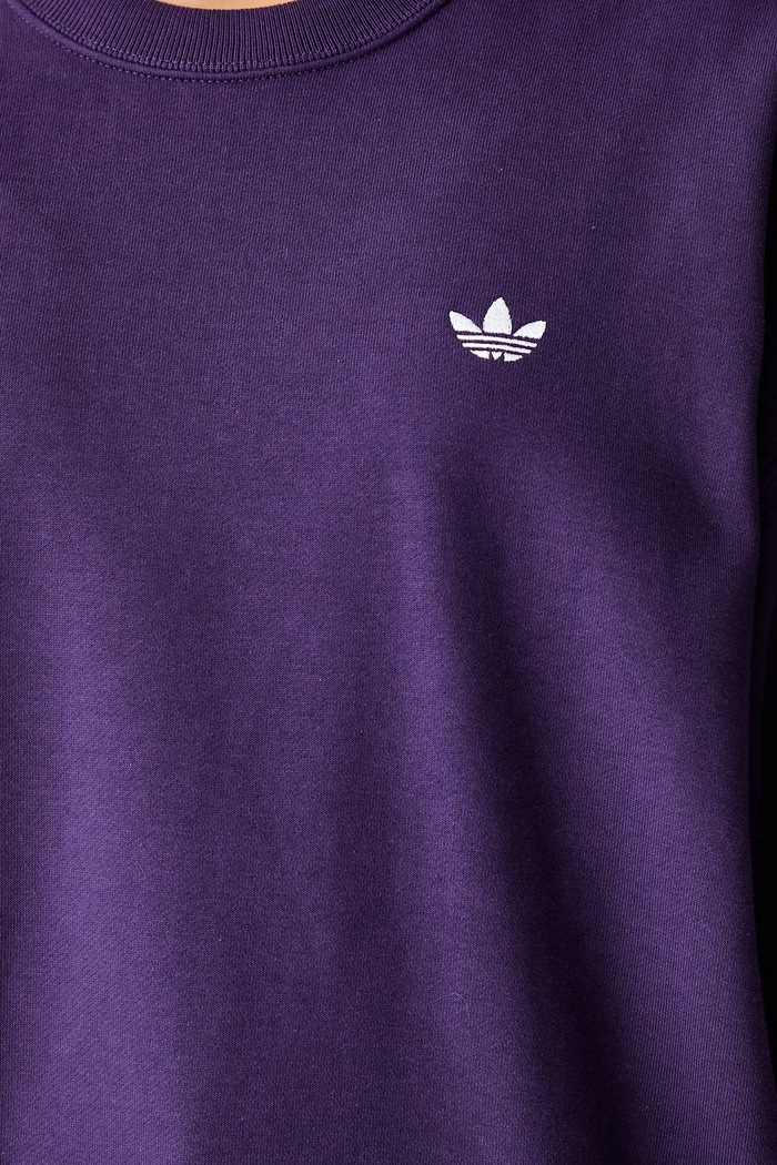 adidas Originals oversize mikina dámska s bavlnou Essentials KW0196 fialová