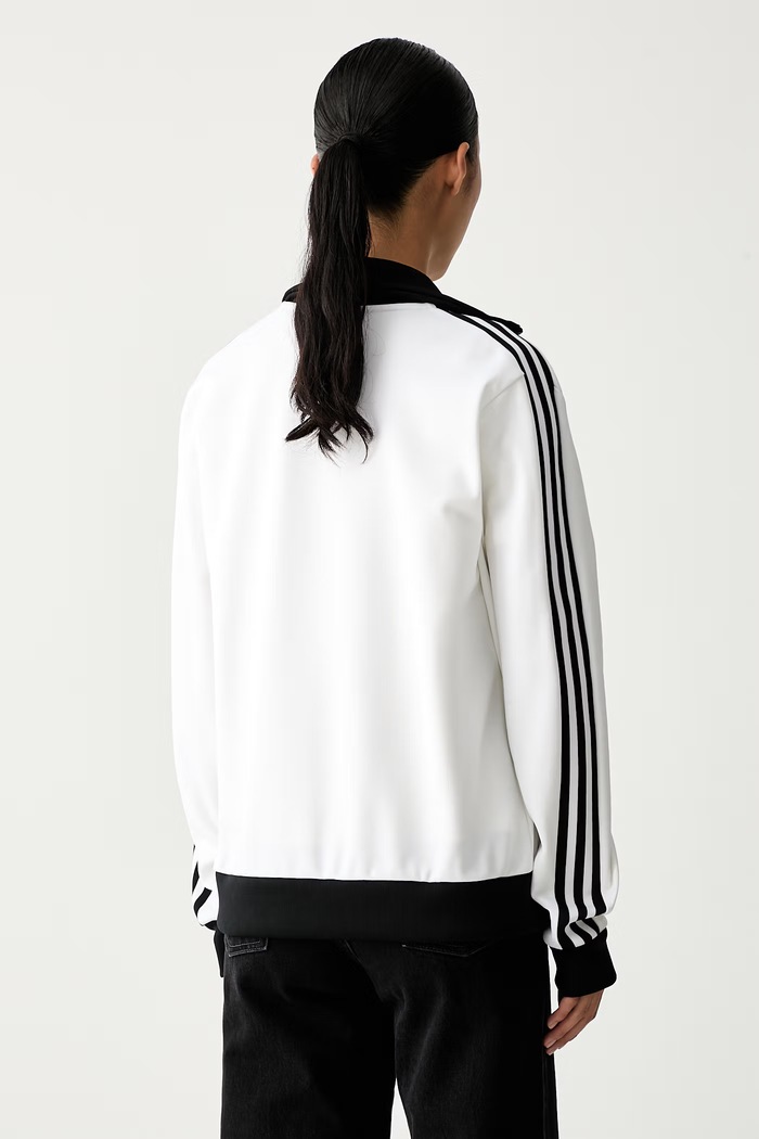 Oblečenie adidas Originals mikina na zips dámska s bavlnou Beckenbauer KV9565 biela