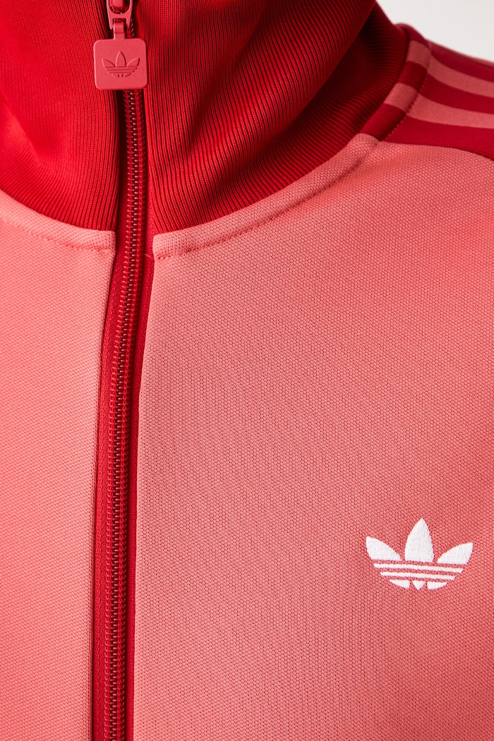 adidas Originals bluza rozpinana damska z bawełną Beckenbauer KV9564 różowy