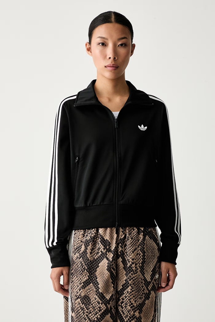 adidas Originals кофта на застёжке для женщин Firebird чёрный KV9552